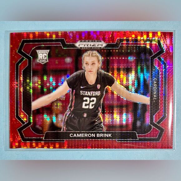 2024 Panini Prizm Draft Variation#89 Stanford Cameron Brink ,Red Pulsar (RC)/299 - Picture 1 of 3